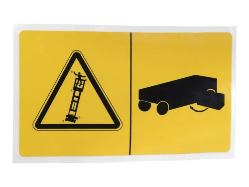 JLG Part # 114372GTGN | GN-DECAL, SYM, TIPOVER, EA