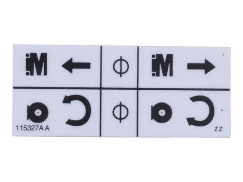 JLG Part # 115327SJ | SJ-LIFT/DRIVE LABEL, EA