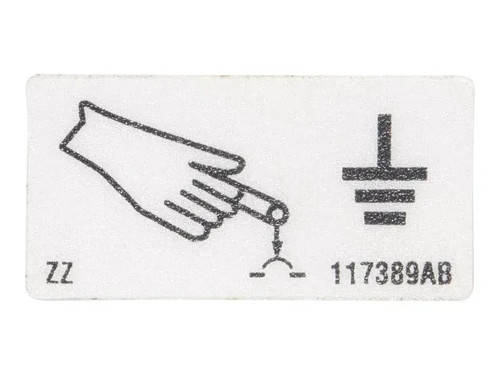 JLG Part # 117389SJ | SJ-DECAL, GROUND RESET, EA