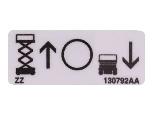 JLG Part # 130792 | SJ-LIFT/UP/OFF/DOWN LABEL, EA