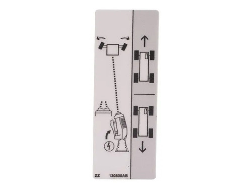 JLG Part # 130800SJ | SJ-STEER/DRIVE PICT LABEL, EA