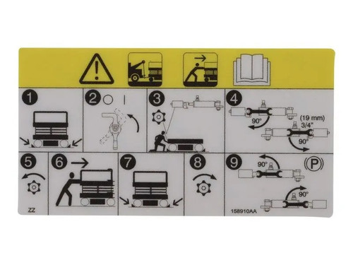 JLG Part # 158910 | SJ-DECAL, TOWING PUSHING, EA
