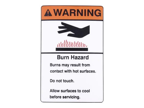 JLG Part # 2-1293GTGN | GN-DECAL, BURN HAZARD, EA