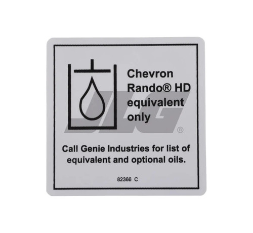 JLG Part # 82366 | GN-CHEVRON RANDO, EA