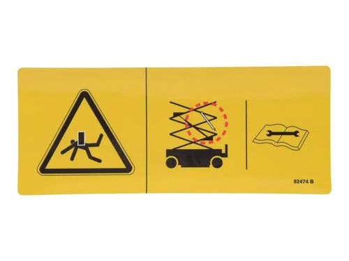 JLG Part # 82474 | GN-DECAL, SYM, SAFETY ARM, EA