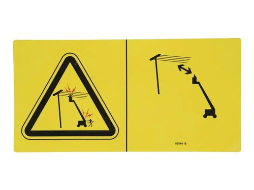 JLG Part # 82544 | GN-DECAL,DNGR ELEC HAZ STAY CL, EA