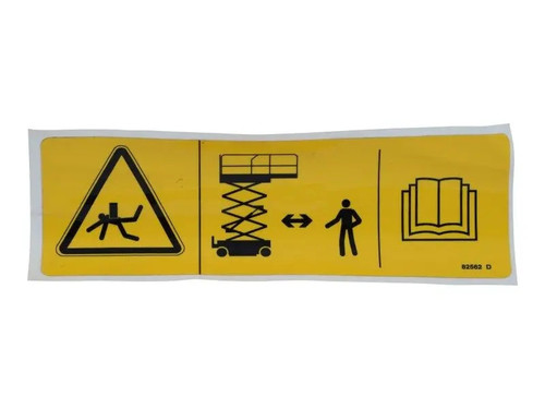 JLG Part # 82562 | GN-DECAL, SYM, CRUSH HAZ, EA