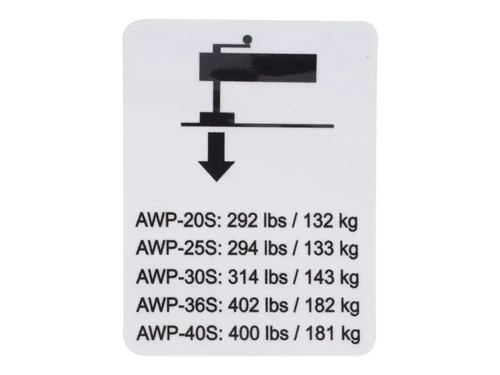 JLG Part # 97523 | GN-LABEL OUTRIGGER, EA