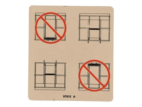JLG Part # 97815GT | GN-DECAL,LOWER MIDRAIL, EA