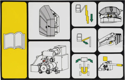 JLG Part # AU2196 | DECAL,EMERGENCY CONTROLS, EA
