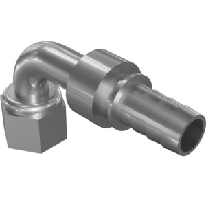 Genie Lift Part # 1253641GT - ELBOW,90DEG,1/2" HOSE BARB, EA