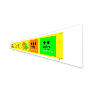 Genie Lift Part # 1261414GT - DECAL,INST PLAT CAP 60X,SYM, EA