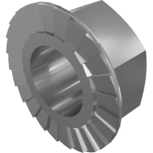 Genie Lift Part # 1261724GT - NUT,SERRATED,1/2-13,8,ZAG, EA