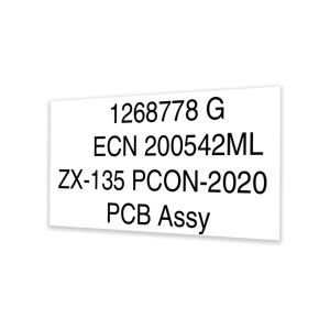 Genie Lift Part # 1268778GT - DECAL, LABEL, ZX135 PCON, EA