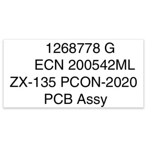 Genie Lift Part # 1268778GT - DECAL, LABEL, ZX135 PCON, EA