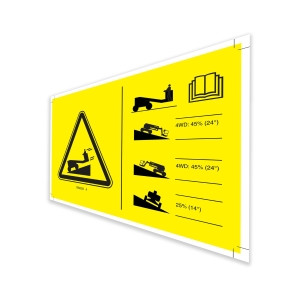 Genie Lift Part # 1269258GT - DECAL, SYMBOL, SLOPE RATING, Z60E, EA