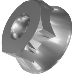 Genie Lift Part # 1275810GT - NUT,SERRATED,10-32,SS, EA