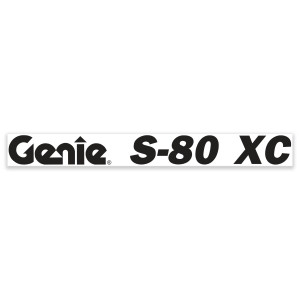 Genie Lift Part # 1281156GT - DECAL, BOOM, GENIE S-80 XC, BLUE, EA