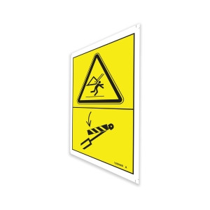 Genie Lift Part # 1285069GT - DECAL  WARNING, CYLINDER CHOCK,SYMB, EA