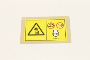 Genie Lift Part # 215645GT - DECAL,DANGER,EXPLOSION/BURN,DIESEL FUELING, EA