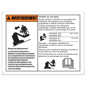 Genie Lift Part # 231444FRGT - DECAL,DANGER,RUNAWAY HAZ, EA