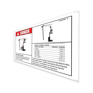 Genie Lift Part # 237381FRGT - DECAL,DANGER,ELECTROCUTION, EA
