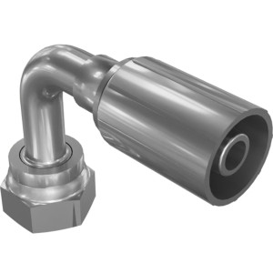 Genie Lift Part # 48814GT - HOSE END, FEMSW, 90D, MEDORFS-6-6, EA