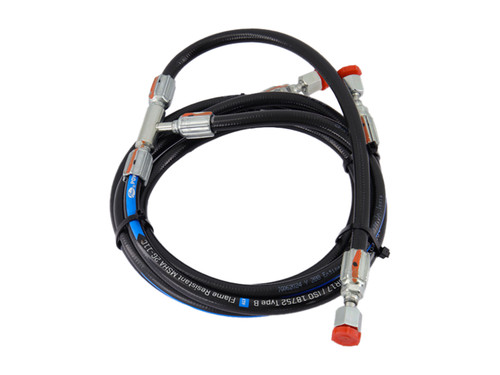 JLG Part # 1001198339 | HOSE ASSY,6.3 ORFS/ORFS/ORFS, EA