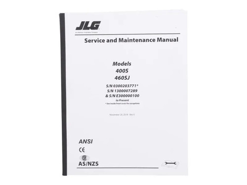 JLG Part # 3121671 | MNL, 400S SERVICE, EA