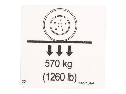 JLG Part # 70040647 | DECAL, WHEEL LOAD, EA
