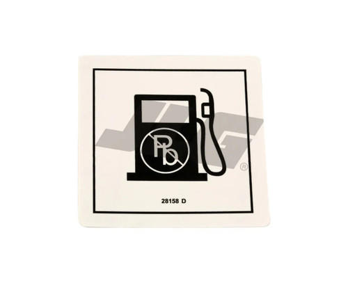 JLG Part # 70041058 | DECAL,UNLEADED GAS ONLY, EA