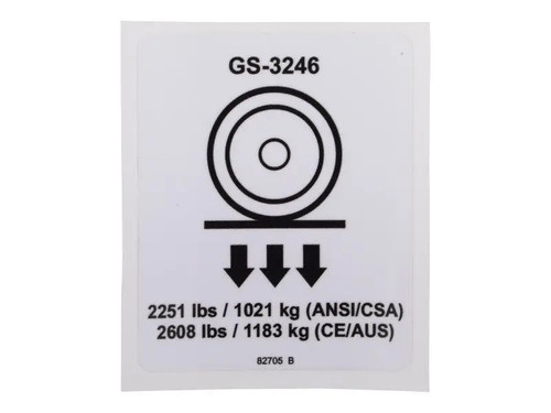 JLG Part # 70043635 | DECAL,WHEEL LOAD, EA