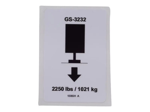 JLG Part # 70043628 | DECAL,OUTRIGGER, LOAD, EA