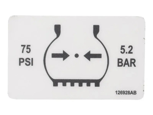 JLG Part # 70043153 | DECAL,VL,TIRE PRESSURE, EA