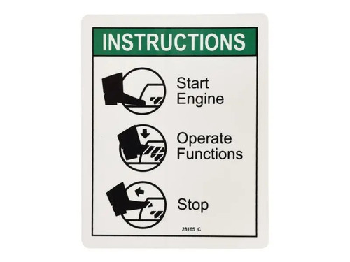 JLG Part # 70040439 | INSTRUCT FOOTSWITCH OPER, EA
