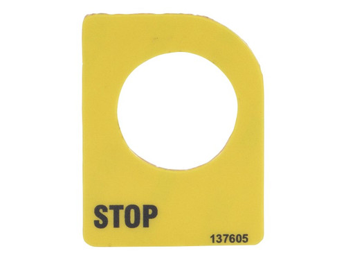 JLG Part # 70043633 | DECAL,E-STOP, GR/GRC/GS PCON, EA