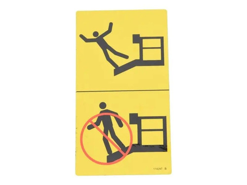 JLG Part # 70041075 | DECAL,FALL HAZARD, EA