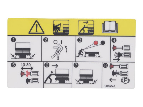 JLG Part # 70046067 | DECAL,TOWING/WINCHING, EA