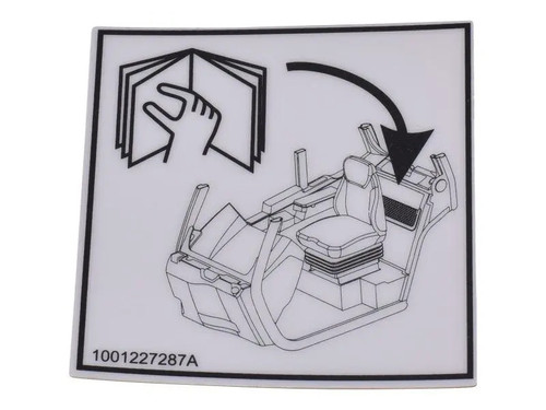 JLG Part # 1001227287 | DECAL,MANUAL LOCATION, EA