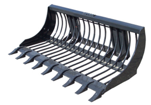 The Haugen HRB 68 is the perfect choice for your Skid-Steer. This rod bucket comes with an impressive 650 lbs of weight, 16 tines and a luxurious 68’’ wide bucket width. The superior performance and outstanding capabilities of this handy rod bucket make it indispensable operators who need to move a lot of heavy load from one side of the mountain to another or transport heavy items from one part of their property to another.
It also features tough construction materials tailored for strenuous tasks and long-lasting reliability. Each tine is designed with great precision that ensures a consistent force when transferring heavy loads safely and quickly over steep surfaces. 