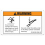 Genie Lift Part # 09.4618.2048GT - DECAL CRUSH HAZARD- USE SAFETY COLLAR GB, EA
