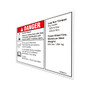 Genie Lift Part # 1283822GT - DECAL,DANGER/NOTICE,TIRESPECS,SX-105 XC, EA