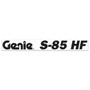Genie Lift Part # 1288843GT - DECAL, BOOM, GENIE S-85 HF, BLUE, EA