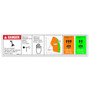 Genie Lift Part # 1288846GT - DECAL,DANGER,CAPACITY S-85 HF,WORD, EA