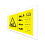 Genie Lift Part # 1288850GT - DECAL,WARNING,RUNAWAY MACHINE,S-80/85 HF,SYMBOL, EA