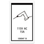 Genie Lift Part # 1292047GT - DECAL,POWER TO PLATFORM 115V,GS-1330m, EA