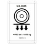 Genie Lift Part # 1292746GT - DECAL,LABEL,WHEEL LOAD, EA