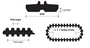 JLG Part # 70013469 Rubber Track