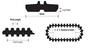 JLG Part # 70013464 Rubber Track
