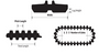 JLG Part # 70013435 Rubber Track